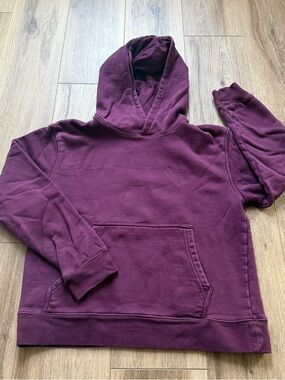 Quince Pullover Hoodie - Deep Plum size small